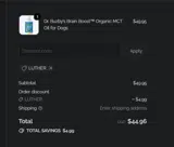 Luther coupon verification screenshot