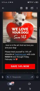 Hugs14 coupon verification screenshot