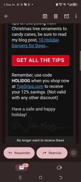 HOLIDOG coupon verification screenshot