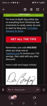 HOLIDOG coupon verification screenshot