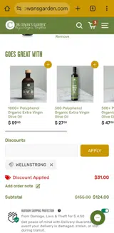 wellnstrong coupon verification screenshot