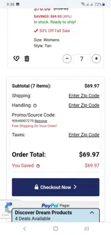 90640007270 coupon verification screenshot