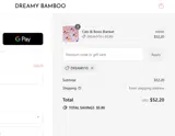 Dreamy Bamboo coupon verification screenshot
