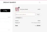 Dreamy Bamboo coupon verification screenshot