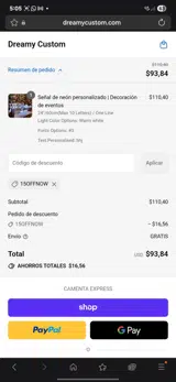 15OFFNOW coupon verification screenshot