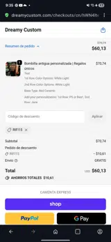 RIFI15 coupon verification screenshot