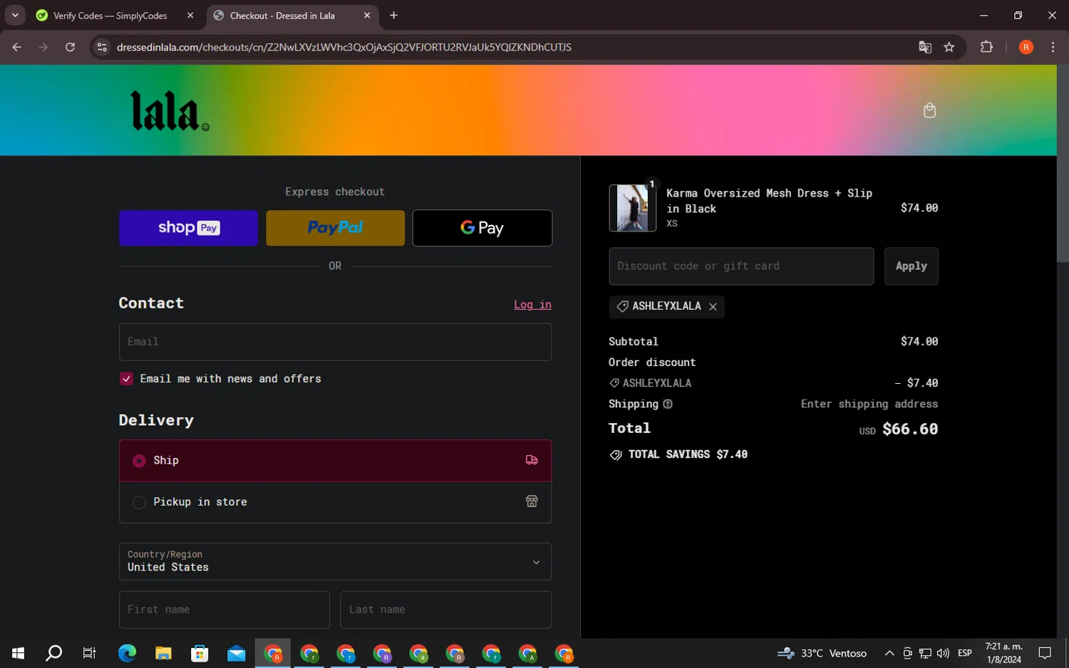 Dressed In Lala Discount Codes 10 Off October 2024