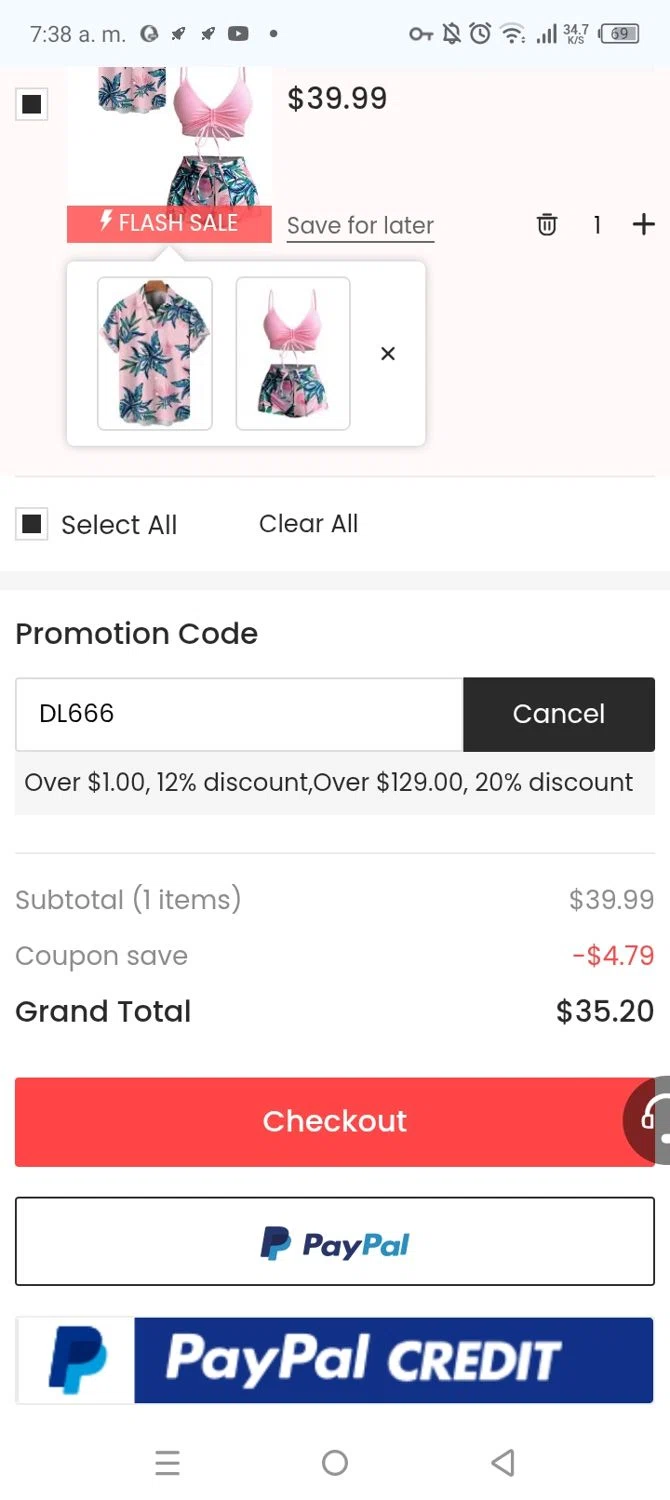 Dresslily promo code screenshot showing code DL666 applied at Dresslily checkout page. Uploaded by SimplyCodes community member CrownChaser1876 on May 10, 2025