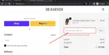 Dr. Harness coupon verification screenshot