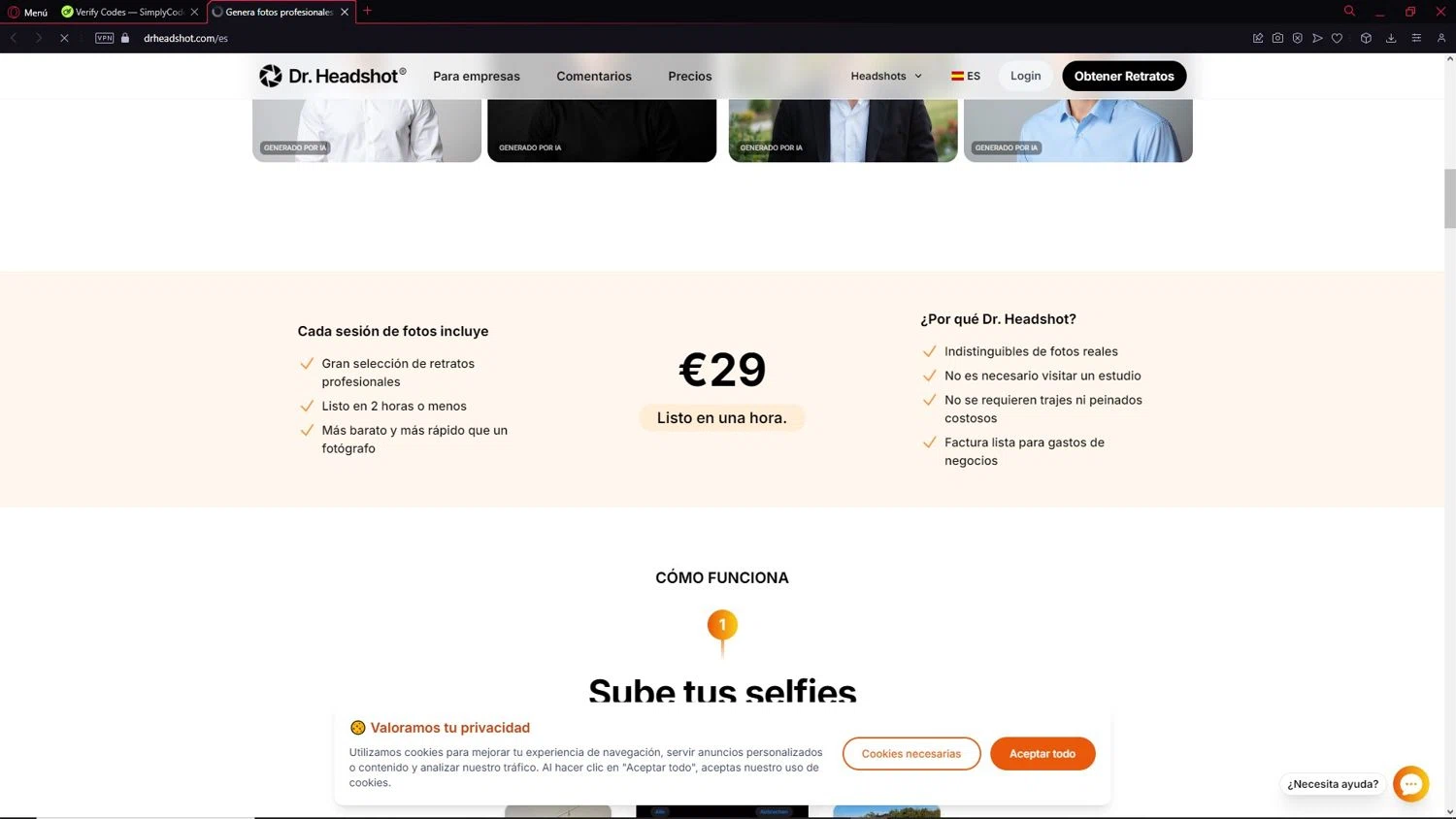 Dr. Headshot promo code screenshot showing code NEW10 applied at Dr. Headshot checkout page. Uploaded by SimplyCodes community member DEMON9 on Apr 15, 2025