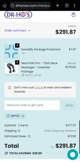 NPP25 coupon verification screenshot