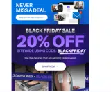 blackfriday coupon verification screenshot