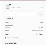 DRINK coupon verification screenshot