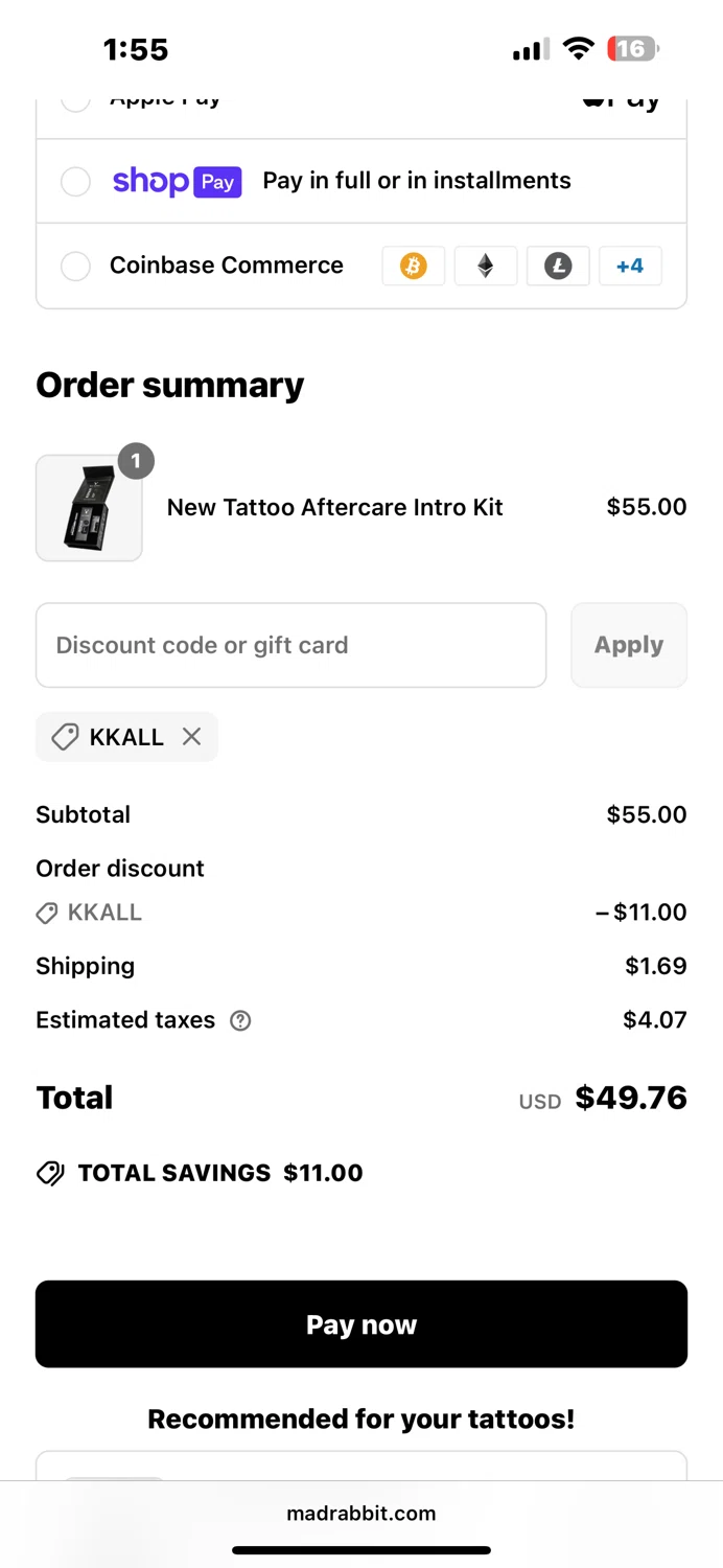 Kenetik discount code screenshot showing code Happiness applied at Kenetik checkout page. Uploaded by SimplyCodes community member blinkzz on Jun 30, 2025