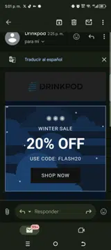 Flash20 coupon verification screenshot