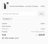NEW10 coupon verification screenshot