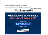 Dr. Leonards coupon verification screenshot