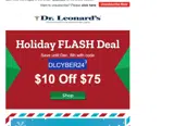 Dr. Leonards coupon verification screenshot