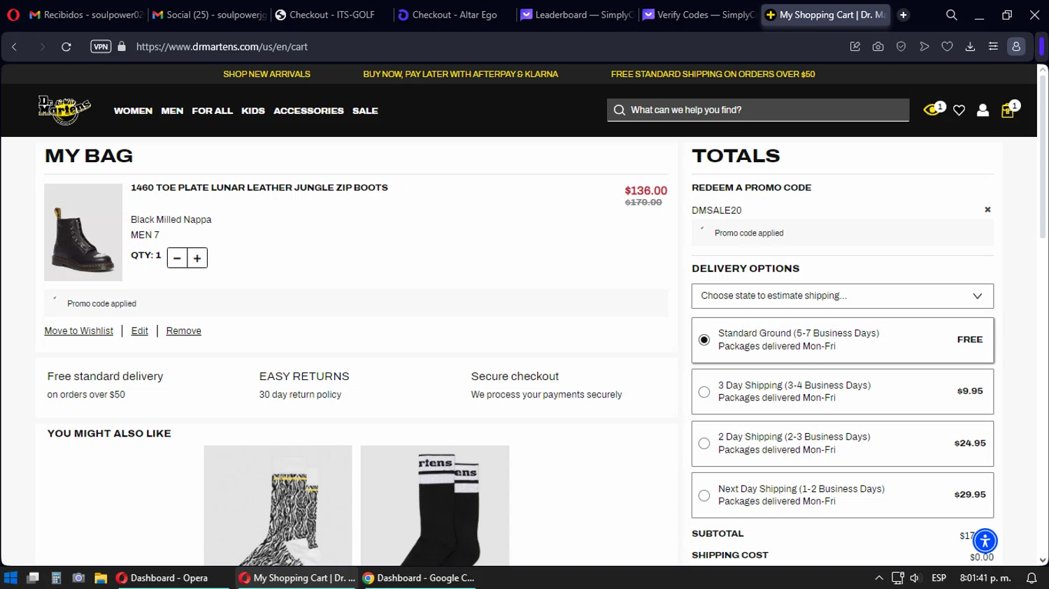 Doc martens coupon online