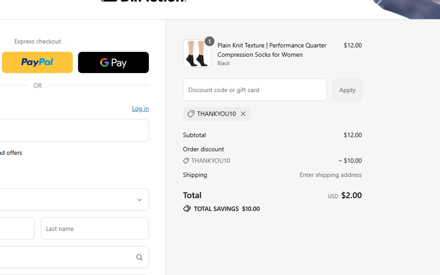Dr. Motion discount code screenshot showing code THANKYOU10 applied at Dr. Motion checkout page. Uploaded by SimplyCodes community member Kaizen on Aug 27, 2025