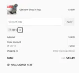 OFF10 coupon verification screenshot