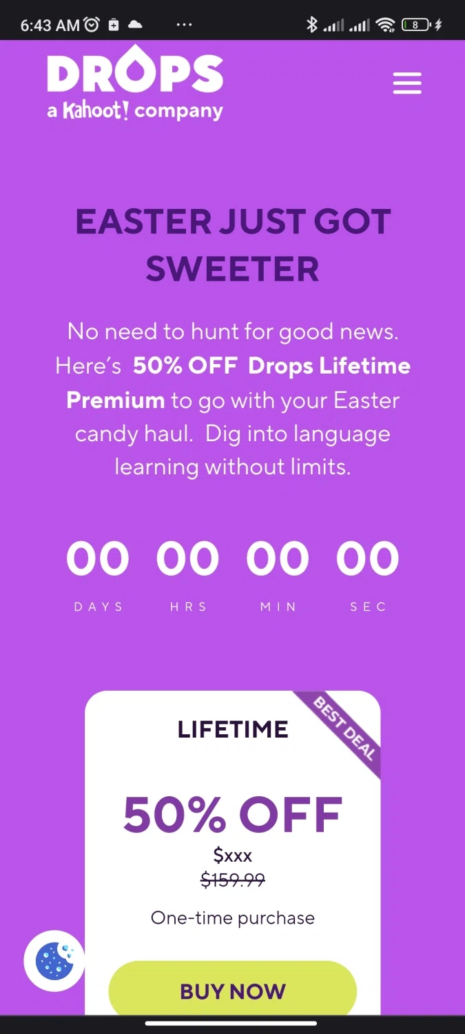 Drops checkout page showing Drops discount code box | Screenshot taken by SimplyCodes community member on Jul 21, 2023