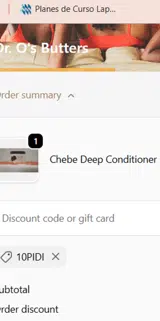 10PIDI coupon verification screenshot