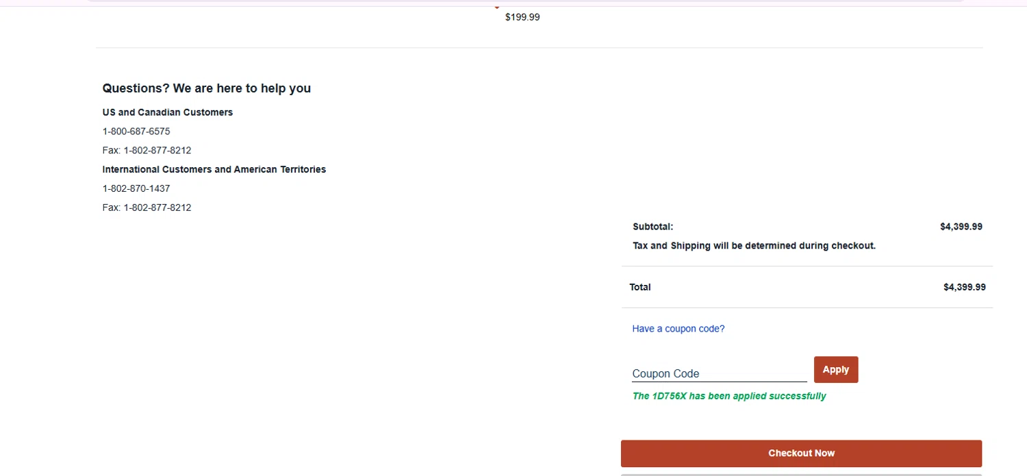 DR Power Equipment checkout page showing DR Power Equipment promo code box | Screenshot taken by SimplyCodes community member on May 22, 2025