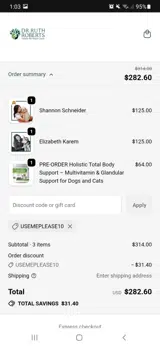 USEMEPLEASE10 coupon verification screenshot