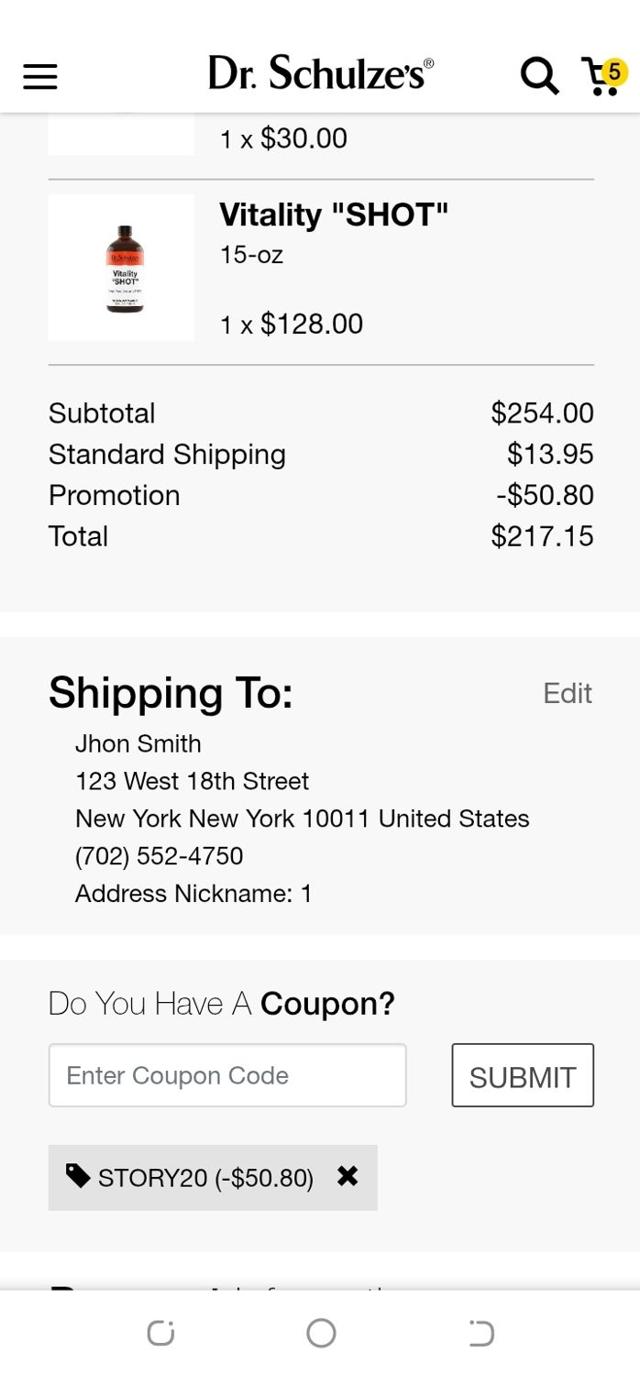 Dr. Schulze's checkout page showing Dr. Schulze's promo code box | Screenshot taken by SimplyCodes community member on Sep 9, 2025