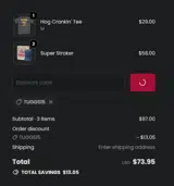 Dr. Tuggs coupon verification screenshot