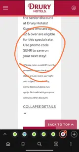 SENR coupon verification screenshot