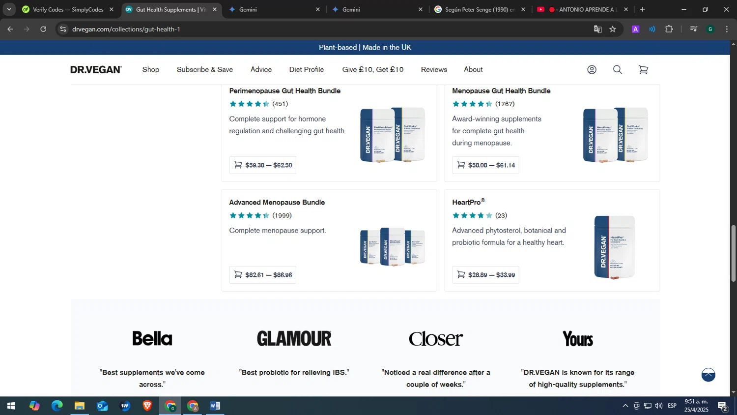 Dr. Vegan discount code screenshot showing code SAVOO20 applied at Dr. Vegan checkout page. Uploaded by SimplyCodes community member tonikros on Apr 25, 2025