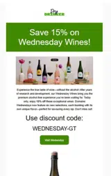 WEDNESDAY-GT coupon verification screenshot