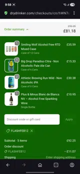 Flashfeb12 coupon verification screenshot
