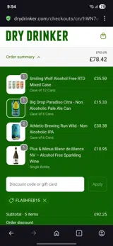 Flashfeb15 coupon verification screenshot