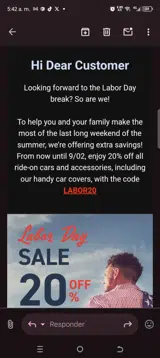 Labor20 coupon verification screenshot