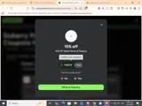 TAKE15 coupon verification screenshot