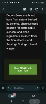 Earth22 coupon verification screenshot