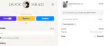 Duck Head coupon verification screenshot