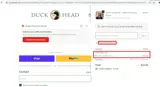 Duck Head coupon verification screenshot
