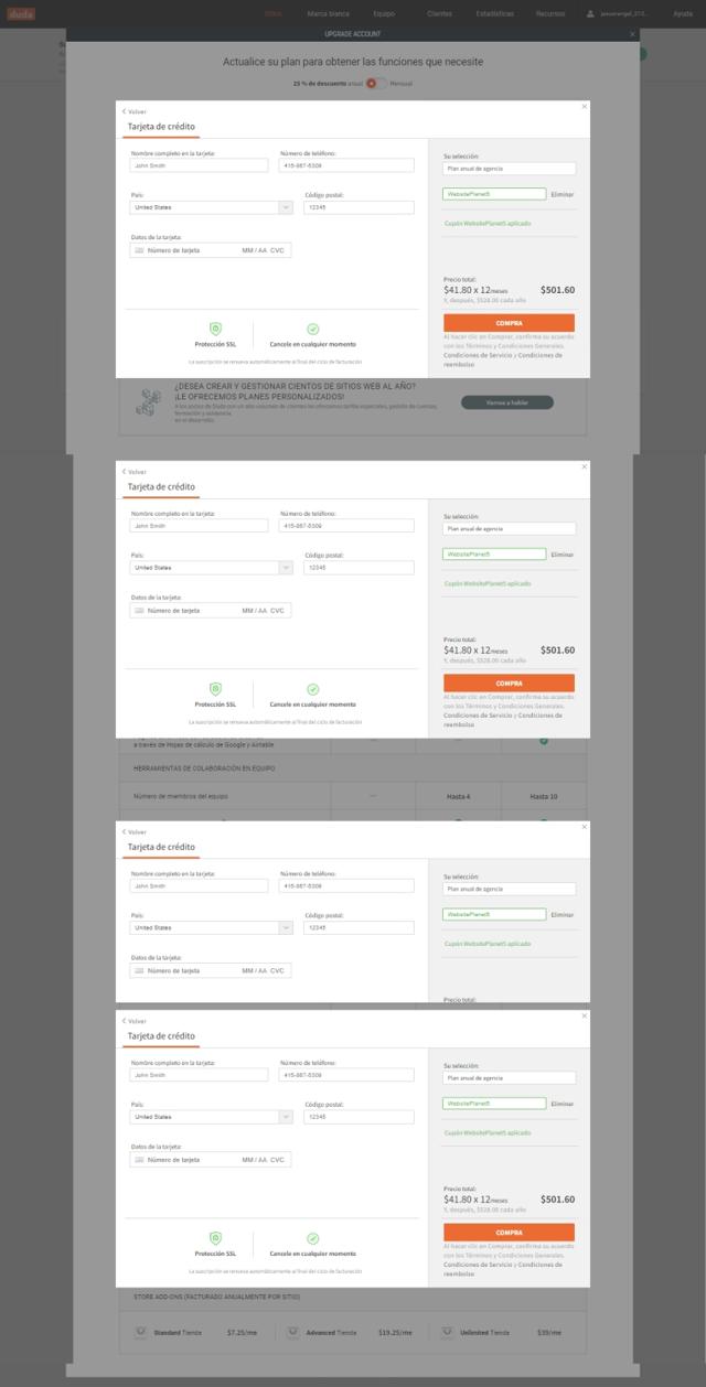 Duda checkout page showing Duda coupon code box | Screenshot taken by SimplyCodes community member on Dec 28, 2021