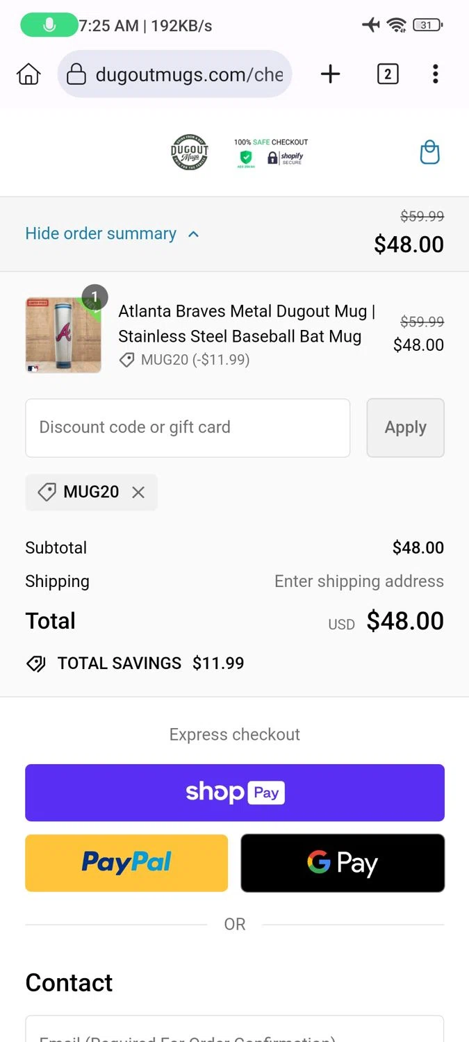 Dugout Mugs Discount Codes 51 Off September 2024