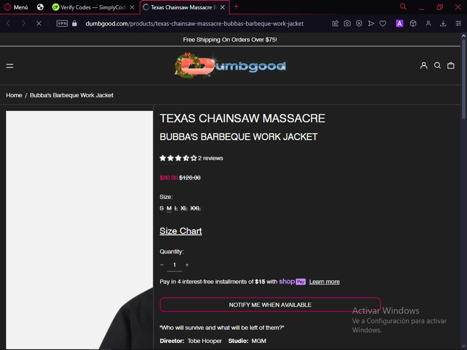 Dumbgood coupon code screenshot showing code BENH applied at Dumbgood checkout page. Uploaded by SimplyCodes community member MoneyAce864 on Jan 2, 2025