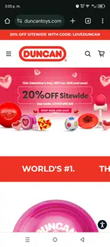 LOVEDUNCA coupon verification screenshot