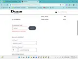 Dune London US coupon verification screenshot