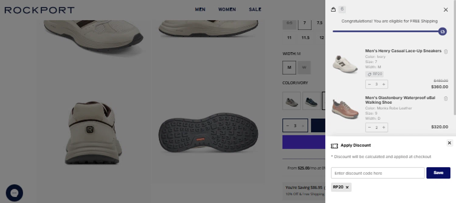 Dunham checkout page showing Dunham promo code box | Screenshot taken by SimplyCodes community member on Feb 6, 2026