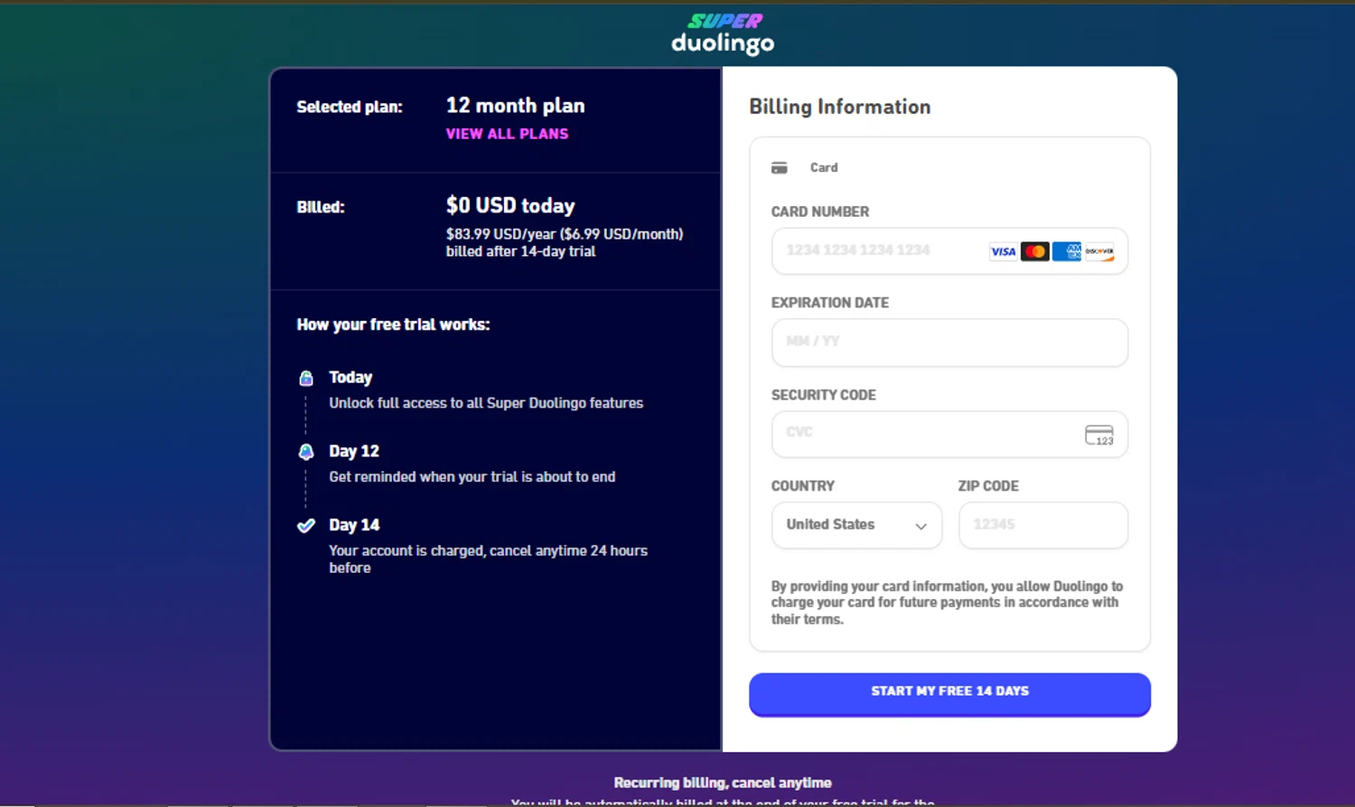 Duolingo promo code screenshot showing code LINGOBOOST applied at Duolingo checkout page. Uploaded by SimplyCodes community member SimplyCVerlie on Jun 30, 2025