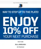 Durham Bulls coupon verification screenshot