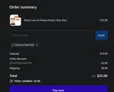 NOTJUSTBATTER coupon verification screenshot